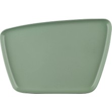 Kütahya Porselen Arp 21 x 13,5 cm Düz Tabak Yeşil