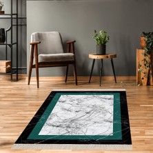 Bona Fortuna Mermer Desenli Dijital Baskı Yıkanabilir Kaymaz Taban Salon Halı ve Yolluk