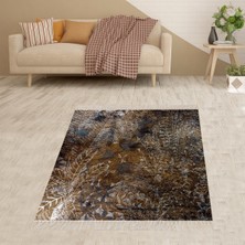 Bona Fortuna Batik Renk Geçişli Çiçek Desenli Dijital Baskı Yıkanabilir Kaymaz Taban Etnik Salon Halısı ve Yolluk