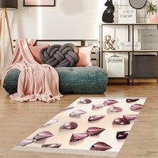 Bona Fortuna Elmas Desenli Diamond Dijital Baskı Yıkanabilir Kaymaz Taban Modern Salon Halısı Yolluk