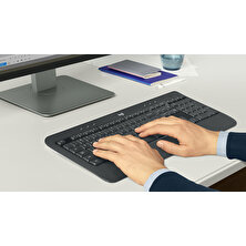 Logitech MK540 İngilizce Q Wireless Keyboard Laser Mouse Combo USB Unifying Klavye Ve Lazer Mouse Seti-Siyah