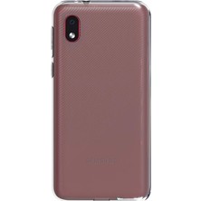 Case Street Samsung Galaxy A01 Core Kılıf Süper Silikon+Nano Glass Şeffaf