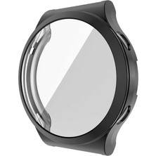 Gpack Huawei Watch Gt 2 Pro Kordon Önü Kapalı Renkli Silikon Siyah