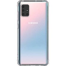 Gpack Samsung Galaxy M31S Kılıf Antishock Ultra Koruma Sert Kapak Şeffaf