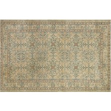 Allmode El Dokuma Yün'lü Türk Vintage Halı ÖLÇÜ;156X238