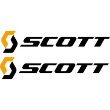 Sticker Fabrikası Scott Logo Sticker 2 Adet 00612