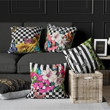 Otto Home Collection Otto Home Özel Tasarım Dekoratif 4lü Kombin Kırlent Kılıfı