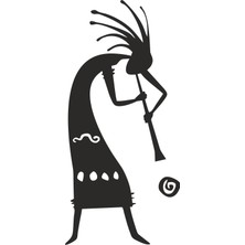 Sticker Fabrikası Çalgıcı Maya Figürü Sticker 00634