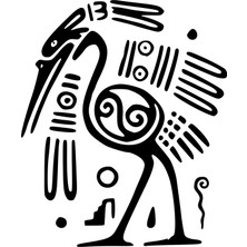 Sticker Fabrikası Maya Kuşu Sticker 00639