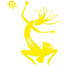 Sticker Fabrikası Çalgıcı Maya Figürü Sticker 00636