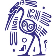 Sticker Fabrikası Maya Kuşu Sticker 00639