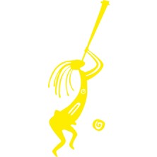 Sticker Fabrikası Çalgıcı Maya Figürü Sticker 00637