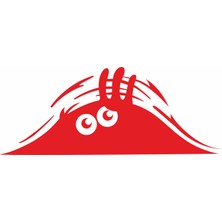 Sticker Fabrikası Bagajdan Bakan Gölge Göz Gözler Sticker 00656