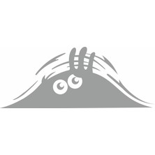 Sticker Fabrikası Bagajdan Bakan Gölge Göz Gözler Sticker 00656