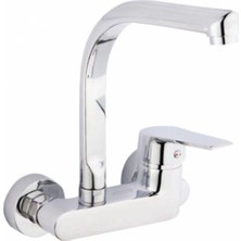 Sandalcılar Duvardan Aplike Mutfak Batarya - Aç Kapa Döner Borulu Mutfak Batarya