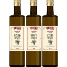 Gurvita Organik Üzüm Sirkesi 500 ml 3' Lü