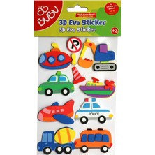 Bubu Eva 3D Sticker Küçük Araçlar Model 1