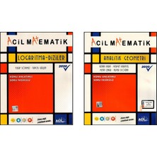 Acil Yayınları Matematik Logaritma Diziler + Analitik Geometri 2'li Set Yeni 2020