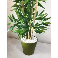 Bahçem Yapay Yapraklı Saksılı Dekoratif Bambu Ağacı 180 cm 5 Gövde