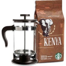 Starbucks Kenya 250GR French Press Öğütülmüş +French Press Demlik