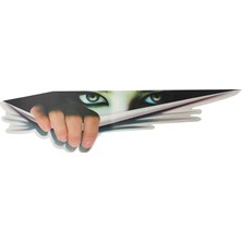 Sticker Fabrikası Bagajdan Bakan Göz Gözler Kız Kadın Sticker 00664
