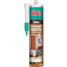 Akfix AS606 Silikonize Mastik Bej 500GR