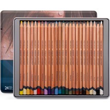 Derwent : Lightfast : Kuru Boya Kalem Seti : 24 Renk Metal Kutu