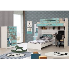 Setay Ranza Summer Ranza Karyola Çalışma Masası  2 Kapaklı Dolap