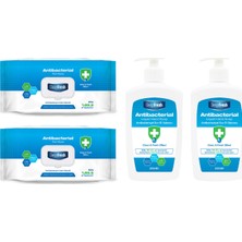 Deep Fresh Antibakteriyel Sıvı Sabun 2 x 500 ml & Islak Mendil 2 x 100 Yaprak