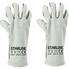 Starline E-081 Gri Uzun Kaynakçı Eldiven No 10 Xl
