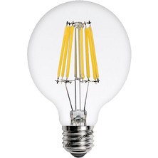 Cata 6 Watt Flament LED Ampul G95 Glop Şeffaf Gunışığı CT-4354