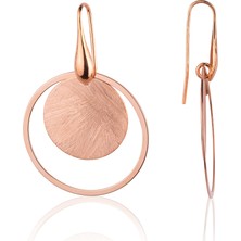 Diversity Jewelry Kadın Gümüş Rose Halka Küpe