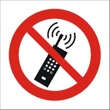 İzmir Serigafi Cep Telefonu Kullanılmaz 2.6 mm PVC Yönlendirme Levhası 12 x 12 cm