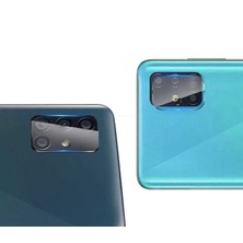 Tekno Grup Samsung Galaxy A71 Kamera Lens Koruyucu Cam Şeffaf