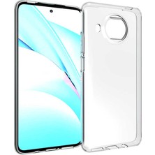 Tekno Grup Xiaomi Mi 10T Lite Kılıf Lüx Silikon Kılıf Şeffaf + Tam Kaplayan 6d Nano Ekran Koruyucu Şeffaf