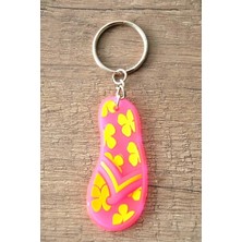 Hd Marketim  Sevimli Flip Flop Terlik Figürlü Anahtarlık 5974