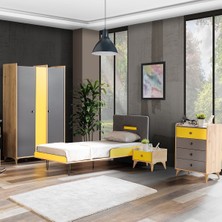 Setay Tarz Genç Odası Takımı - Dolap, Karyola, Komodin, Şifonyer