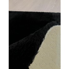 Erdemir Siyah Kaymaz Taban (Non-Slip Base) Jel Yolluk Post(Peluş) Hali 80 x 100