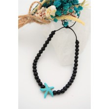 Stoneage Oniks ve Turkuaz Metalsiz Bileklik