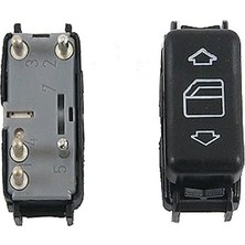 Mercedes W124 1990-1993  Ön Konsol Sol Cam Açma Düğmesi 1248209010