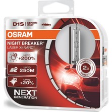 Osram D1S Ampul 4500K Xenon Night Breaker Laser Xeanarc (2 Adet) Duobox 66140 Xnl