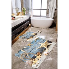Mekta Home Deniz Yıldızı 2'li Banyo Paspas Takımı MKTBP-098 60X100/50X60