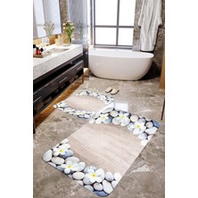 Mekta Home Taşlı 2'li Banyo Paspas Takımı MKTBP-097 60X100/50X60