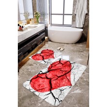 Mekta Home Kalpli 2'li Banyo Paspas Takımı MKTBP-082 60X100/50X60