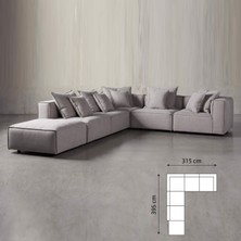 Decoraev Hera Modüler Rahat Köşe Koltuk Takımı 6 Parça