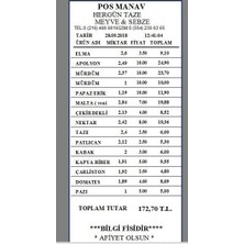 Viapos Manav Dokunmatik Barkodlu Hızlı Satış Sistemi L Eko Set 1