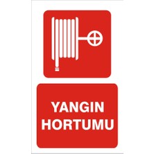 İzmir Serigrafi Yangın Hortumu (Kendinden Yapışkanlı Etiket) 15 x 25 cm