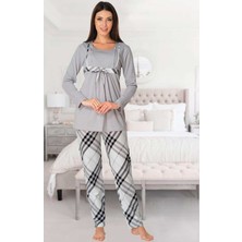 Effort Pijama Effortt Lohusa Emzirme Pijama Takım