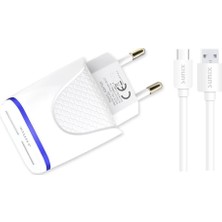 Sunix S209 Çift Çıkışlı Type-C 2.1A Ev Şarj Aleti Set