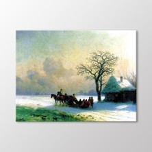 Küçük Rusya'da Kış Manzarası, 1868 Tablo